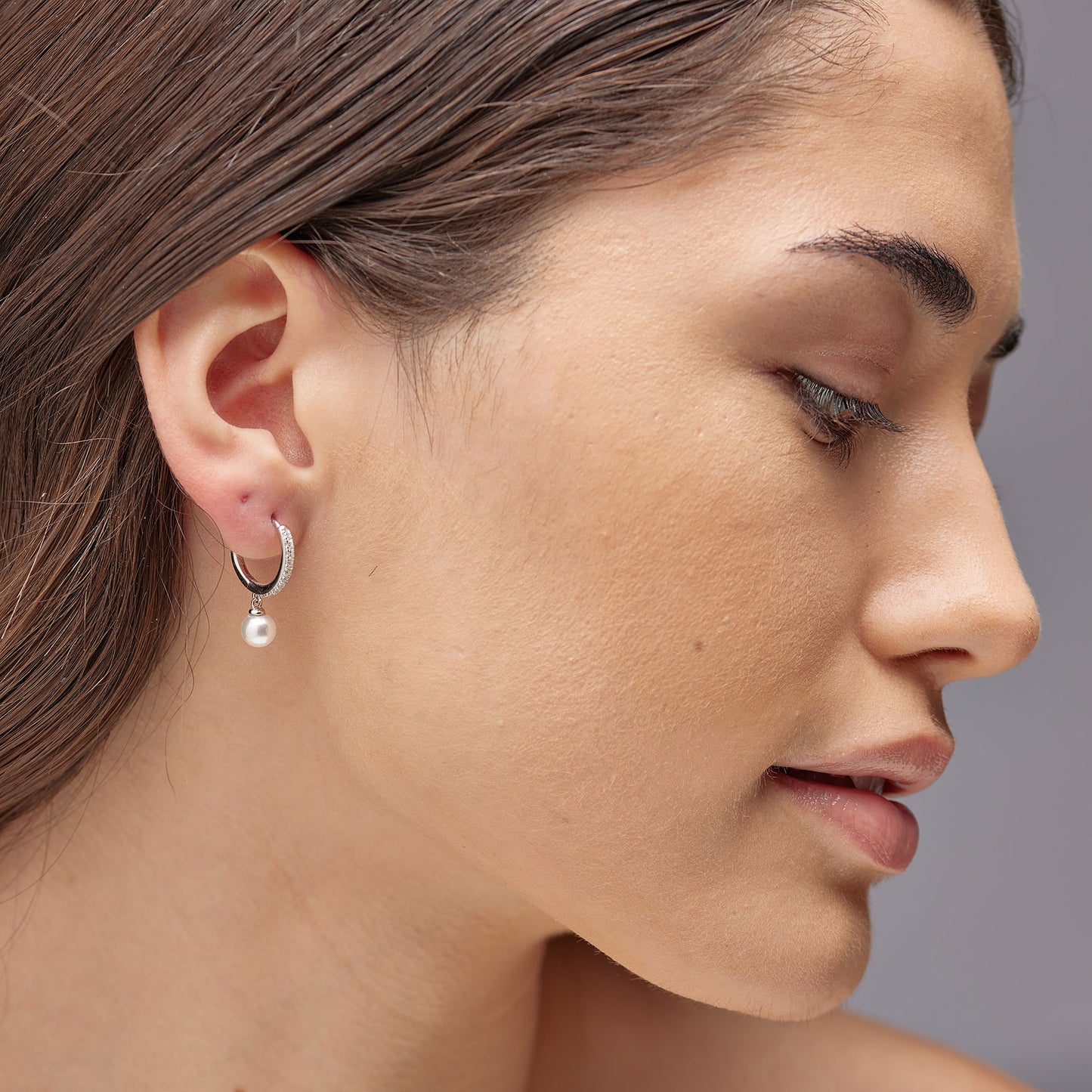 Pendientes de aro Fancy con perlas