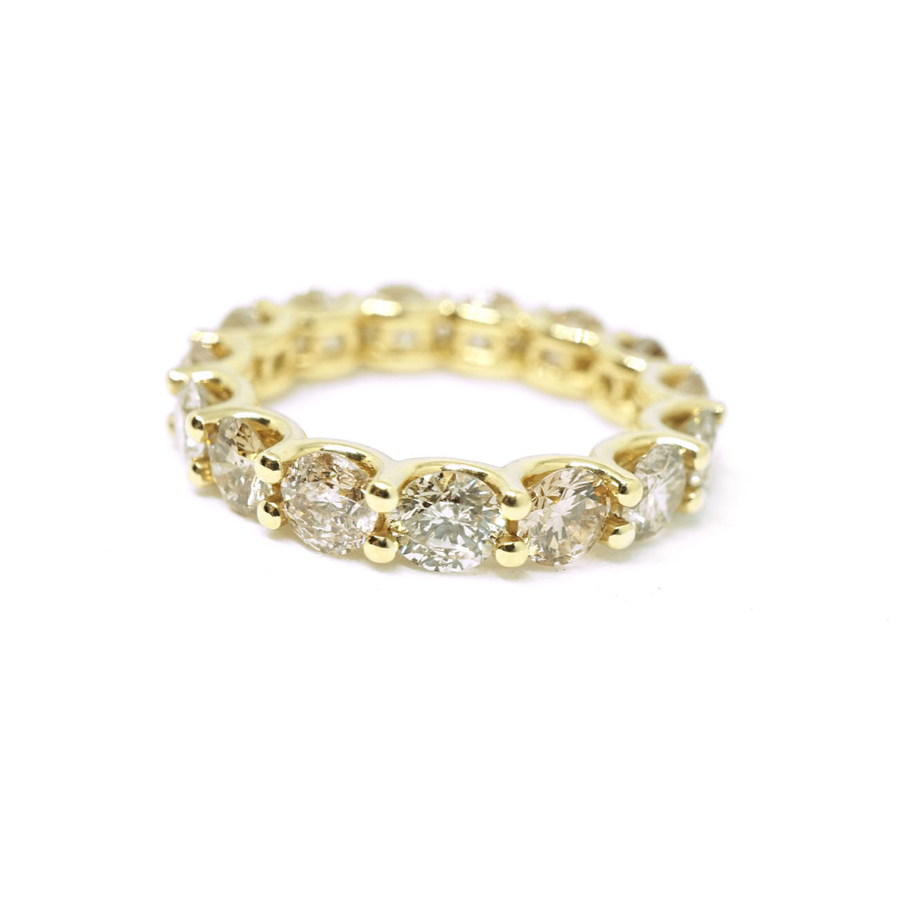Churumbela completa oro amarillo 14 k piedra diamante champagne